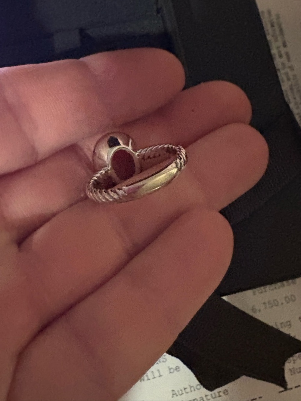 Horseshoe Pavé White Gold Ring - Women Jewelry - Picture 2 of 5
